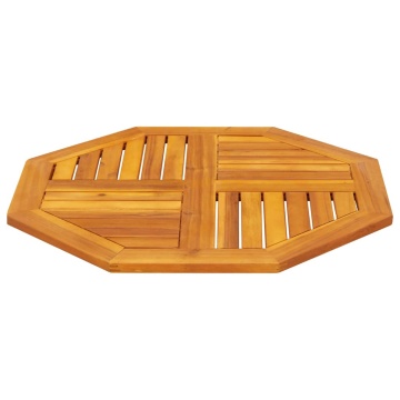 Blat de masă, 70x70x2 cm, octogonal, lemn masiv acacia - Img 3