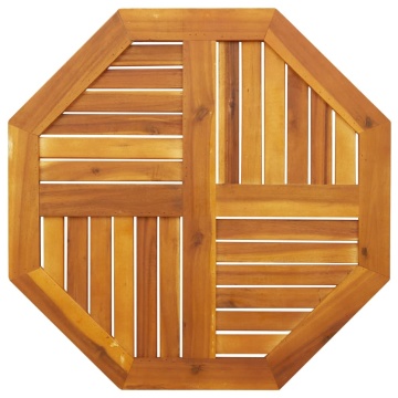 Blat de masă, 70x70x2 cm, octogonal, lemn masiv acacia - Img 5