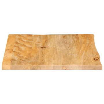 Blat de masă contur organic 40x40x2,5 cm lemn masiv de mango - Img 4