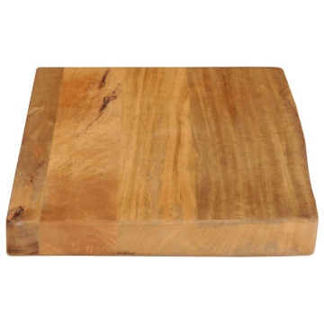 Blat de masă contur organic 50x20x2,5 cm lemn masiv de mango - Img 4