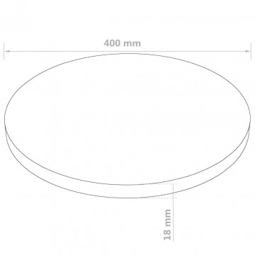 Blat de masă din MDF, rotund, 400 x 18 mm - Img 4