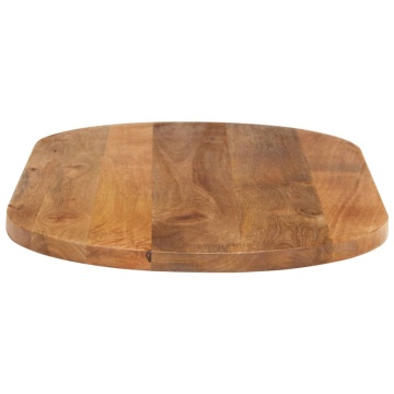 Blat de masă oval, 100x40x2,5 cm, lemn masiv de mango - Img 4