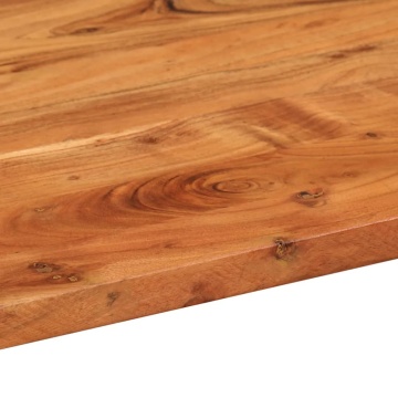 Blat de masă oval, 100x50x2,5 cm, lemn masiv de acacia - Img 6
