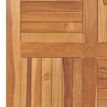 Blat de masă pătrat, 80 x 80 x 2,5 cm, lemn masiv de tec - Img 3