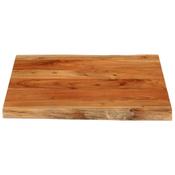 Blat de masă pătrată 60x60x3,8 cm lemn masiv acacia margine vie - Img 3
