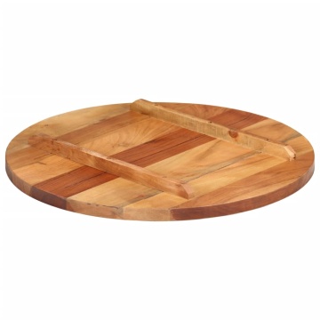 Blat de masă rotund, 60 cm, 25-27 mm, lemn masiv acacia - Img 3