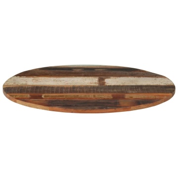 Blat de masă rotund, 70 cm, lemn masiv reciclat, 15-16 mm - Img 3