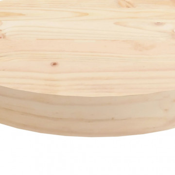Blat de masă rotund, Ø50x3 cm, lemn masiv de pin - Img 7