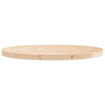 Blat de masă rotund, Ø70x3 cm, lemn masiv de pin - Img 4