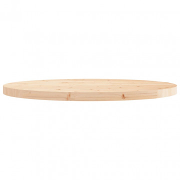 Blat de masă rotund, Ø90x3 cm, lemn masiv de pin - Img 3