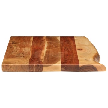 Blat lavoar de baie, 100x52x3,8 cm, lemn masiv de acacia - Img 4