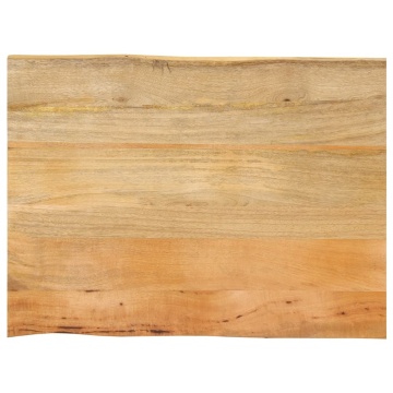 Blat masă 80x60x2,5 cm lemn masiv mango - Img 1