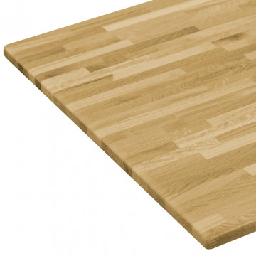 Blat masă, lemn masiv de stejar, dreptunghiular, 23mm 120x60cm - Img 3