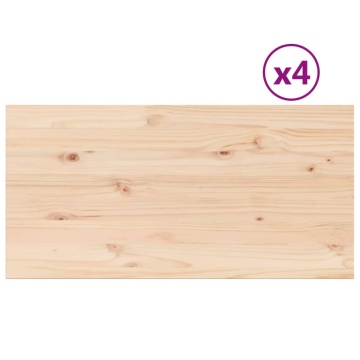 Blaturi masă 4 buc. 100x50x2,5cm dreptunghiulare lemn masiv pin - Img 2
