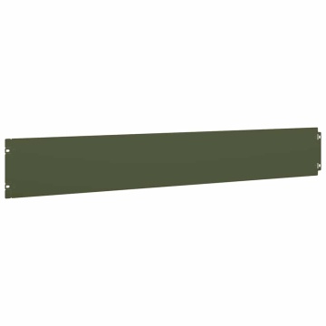 Borduri de gazon 10 buc Verde olive Oțel laminat la rece - Img 5