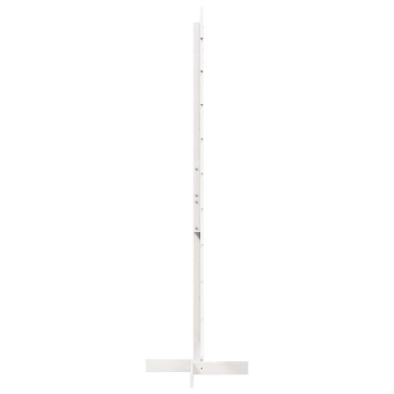Brad de Crăciun decorativ, alb, 180 cm, lemn de pin masiv - Img 4