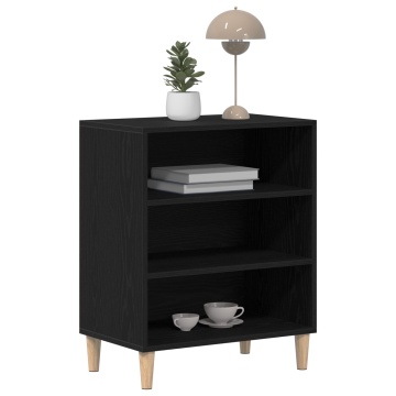 Bufet Negru din Stejar 57x35x70 cm din Lemn Structurat de la - Img 3
