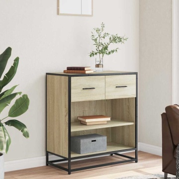 Bufet Stejar Sonoma 68x35x76 cm Lemn prelucrat - Img 3