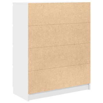 Bufetă albă 80x35x99 cm lemn prelucrat - Img 7