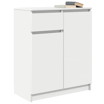 Bufetă cu sertar alb 71x35x84 cm din lemn prelucrat - Img 4
