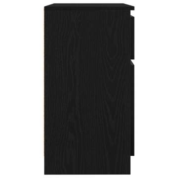 Bufetă cu sertar Stejar negru 71x35x65 cm Lemn prelucrat - Img 6