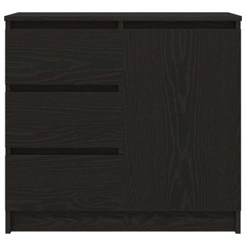 Bufetă cu sertar Stejar negru 71x35x65 cm Lemn prelucrat - Img 5