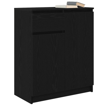 Bufetă cu sertar Stejar negru 71x35x84 cm Lemn prelucrat - Img 4