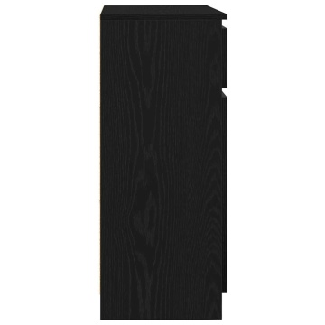 Bufetă cu sertar Stejar negru 71x35x84 cm Lemn prelucrat - Img 6