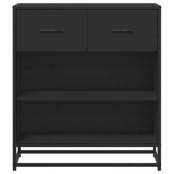 Bufetă neagră 68x35x76 cm lemn prelucrat - Img 4