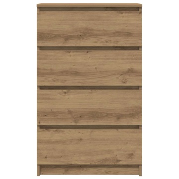 Bufetă Stejar Artisan 60x35x98,5 cm Lemn prelucrat - Img 5