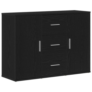 Bufetă Stejar negru 91x29,5x65 cm Lemn prelucrat - Img 2