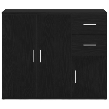 Bufetă Stejar negru 91x29,5x75 cm Lemn prelucrat - Img 5