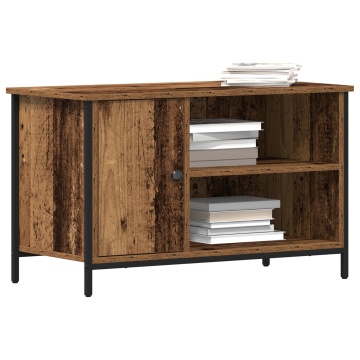 Cabinet TV Lemn vechi 80x40x50 cm Lemn îngineresc și Oțel - Img 3