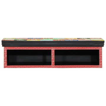 Cabinet TV Suspendat Multicolor 80x30x22 cm Lemn Compozit - Img 2