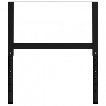 Cadre banc lucru reglabile 2 buc. negru 85x(69-95,5) cm, metal - Img 2