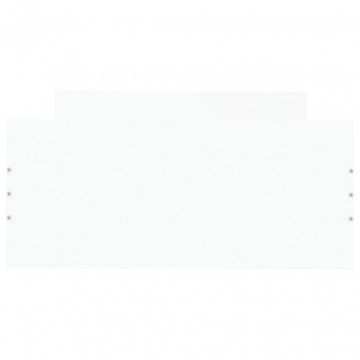 Cadru de pat, alb, 100x200 cm, lemn prelucrat - Img 4