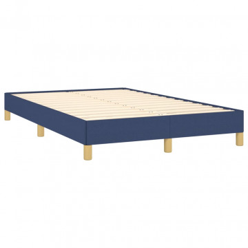 Cadru de pat, albastru, 120x190 cm, material textil - Img 2