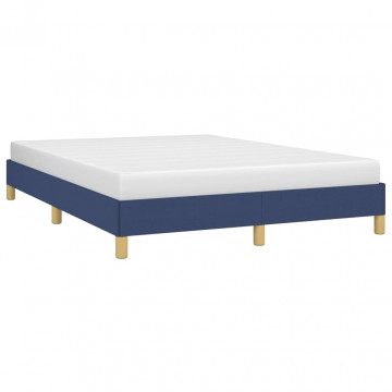 Cadru de pat, albastru, 160 x 200 cm, material textil - Img 3