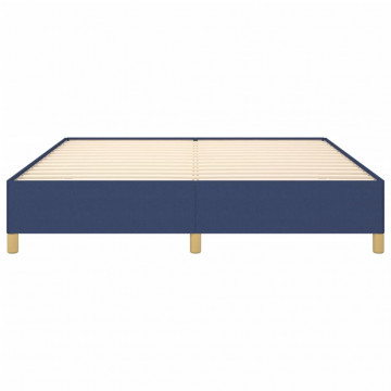 Cadru de pat, albastru, 180 x 200 cm, material textil - Img 8