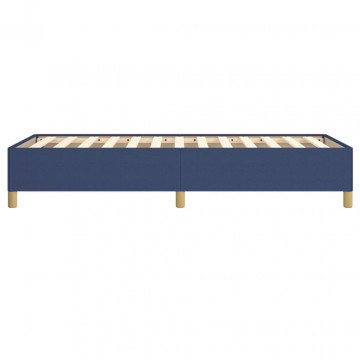 Cadru de pat, albastru, 90x190 cm, material textil - Img 5