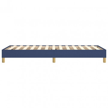 Cadru de pat box spring, albastru, 90x200 cm, textil - Img 5