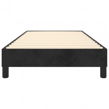Cadru de pat box spring, negru, 90x190 cm, catifea - Img 8