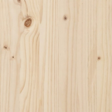 Cadru de pat cu tăblie, 100x200 cm, lemn masiv de pin - Img 7