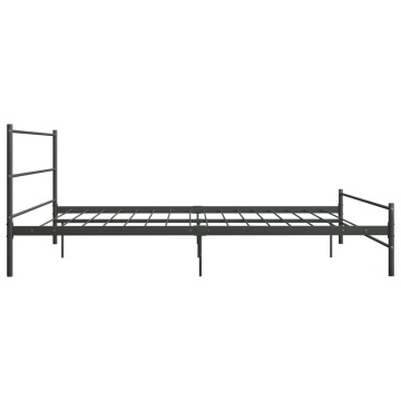 Cadru de pat, gri, 180 x 200 cm, metal - Img 4