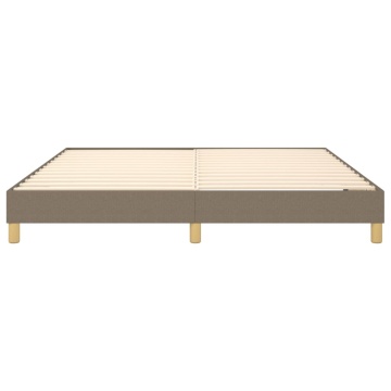 Cadru de pat, gri taupe, 180 x 200 cm, material textil - Img 8