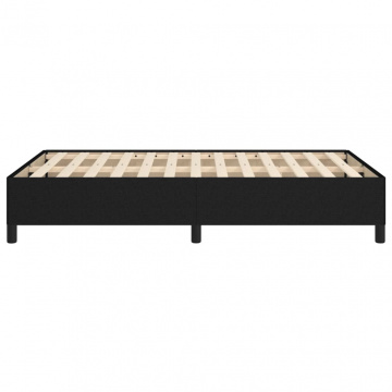 Cadru de pat, negru, 120x190 cm, material textil - Img 5