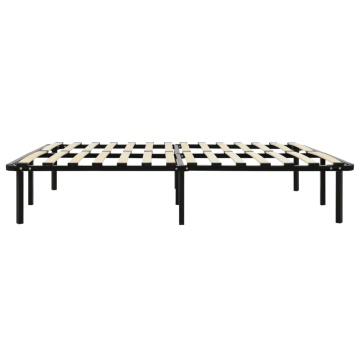 Cadru de pat, negru, 140 x 200 cm, metal - Img 4