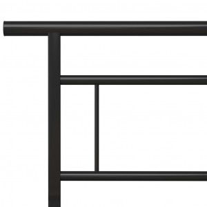 Cadru de pat, negru, 140 x 200 cm, metal - Img 6