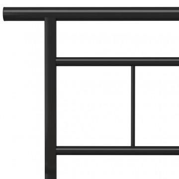 Cadru de pat, negru, 180 x 200 cm, metal - Img 6