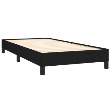 Cadru de pat, negru, 90 x 200 cm, material textil - Img 4